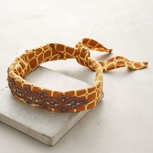 Anthropologie Giraffe Bandana Headband by Deepa